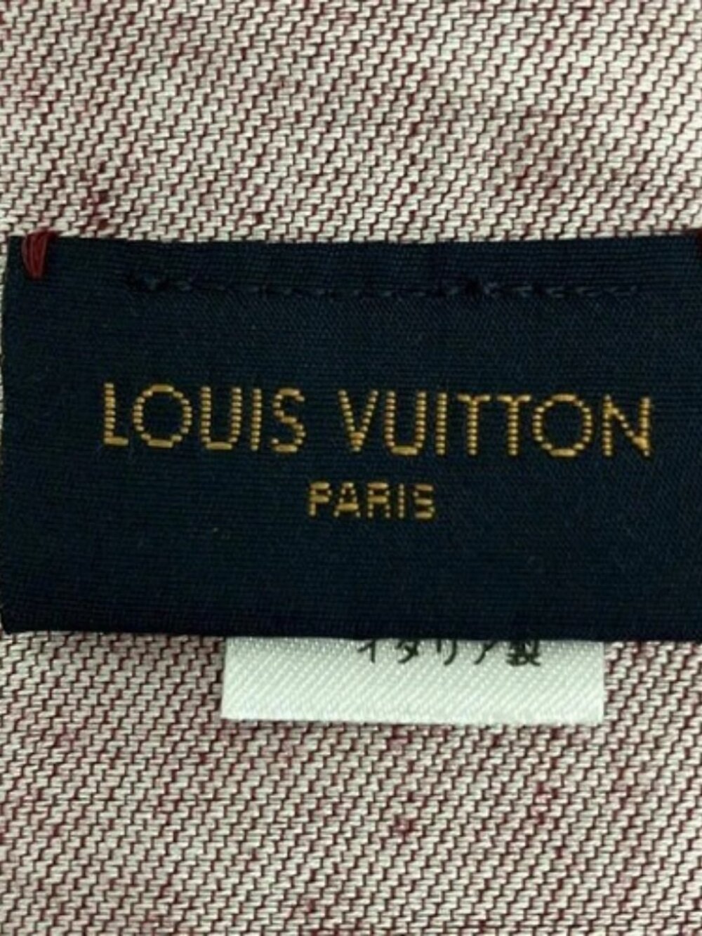LOUIS VUITTON - R98142 Bordeaux White Others MR0168 Scarf Silk, cashmere - Picture 2 of 6